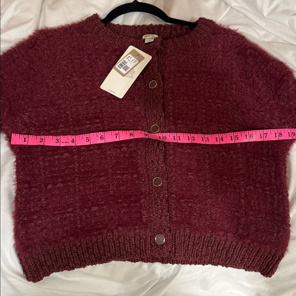 RW&CO. Deep red wine cardigan NWT - size med - Picture 8 of 9